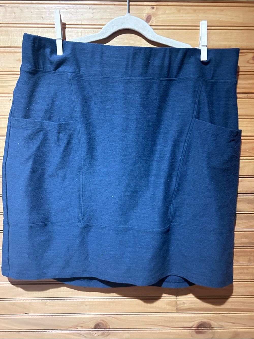 Toad&Co Navy Pocket Mini Skirt